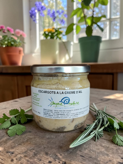 Escargots à la crème d’ail – 300gr